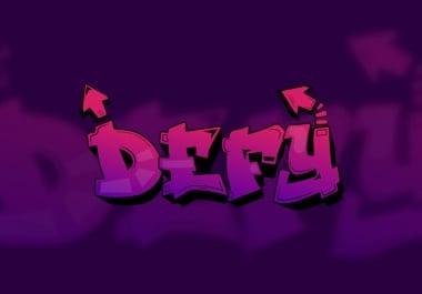 I will make graffiti and calligraphy logo