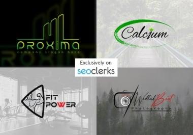 I will create modern minimalist and watermark logo for your business