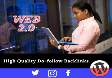 I will build 40 high authority web 2 0 white hat SEO backlinks