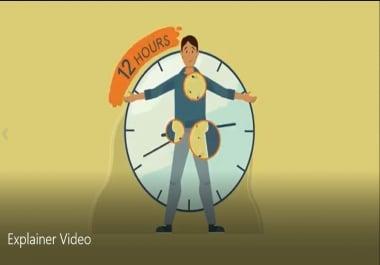 I will create an engaging customized animated explainer video