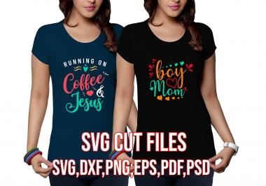 I will create unique t-shirts with SVG cutting files