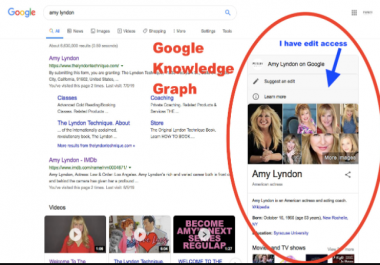 I will create a google knowledge panel for you and business