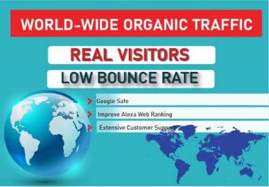 100k worldwide traffic to improve your ranking website google first page