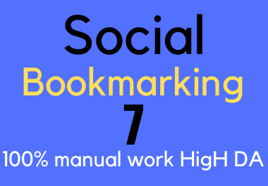 I will do 7 social bookmarking Submission on high DA