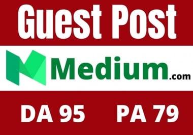 Write And Publish Guest Post On High DA Medium. com