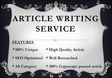250 to 300 words unique article for your business and websites