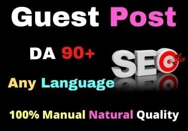 I will write and publish 5 guest post 5 Different Websites on DA 90+ high authority sites