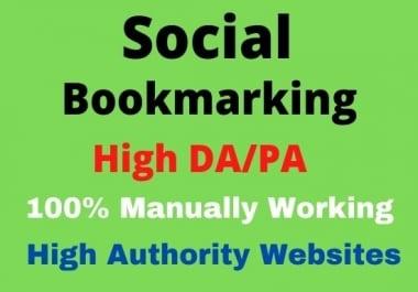 I will Manually 20 Social Bookmarking Backlinks For your website ranking