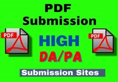 25 Best PDF submission Dofollow Backlinks Service
