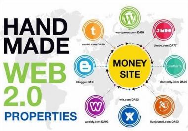 I will create manually 15 web2.0 backlink for your website