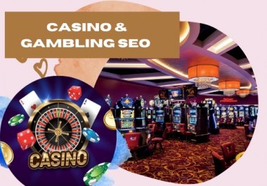 I will build the ultimate high Da white hat Do follow SEO backlinks GAMING/CASINO WEBSITE
