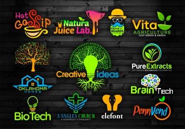 I will design a powerful unique minimal brand logo design