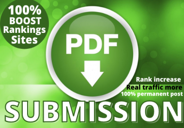 I will do PDF submission to 25 document sharing sites