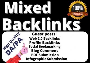 I Will do 25+ Mixed Backlinks that High-Quality Do-follow Link will build rank your website