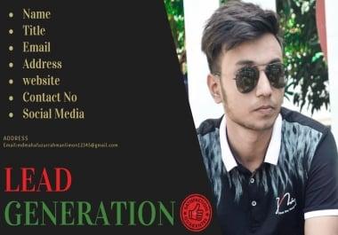 I will do business lead generation by finding valid contact information