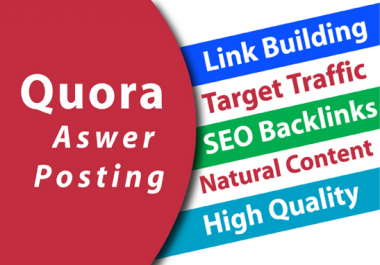 Provide Your Website 60 High Quality Quora answer