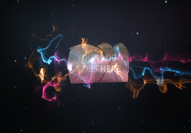 Glich,  retro wave or colorfull trails youtube video intro for you