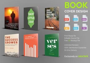 I will design professional book cover design or kindle book cover design