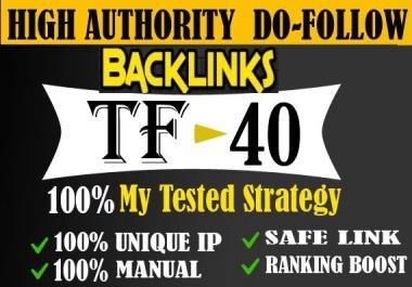 I will give high DA permanent 300 dofollow backlinks for SEO