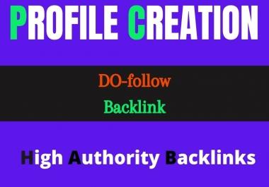 I will do 50 HQ dofollow profile backlinks for your website