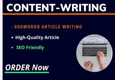 I will Write a unique Article / Blogpost for 700 words