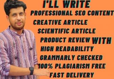 I will write interesting content on any topic