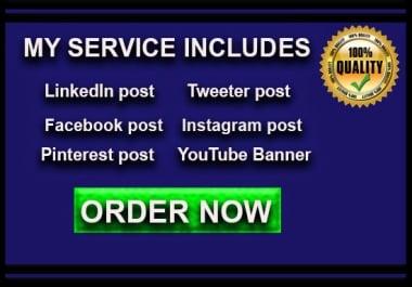 I will create an professional social media post designs