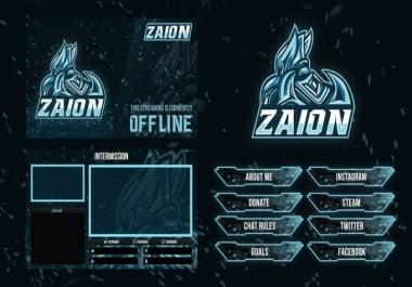 I will design cool broadcast overlays