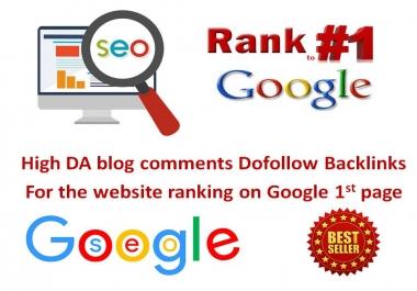 I will do 60 blog comments dofollow backlinks for the website Top rank