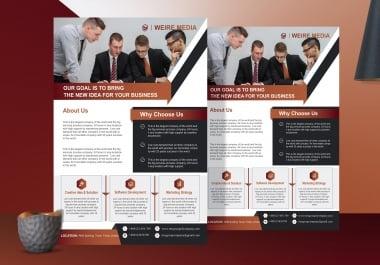 I will unique and professional design any kind of flyer