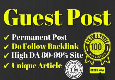 Write and Published 10 Guest post different article 500+ word Do-Follow backlinks