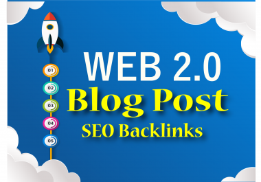 20 Web 2.0,  HQ Backlink Permanent Post with Niche article increase rank your website quickly