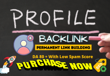21 Unique HQ Domain Authority Manually Profile Backlinks Create Do-Follow Permanent Link building