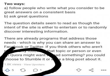 serve 40 HQ Quora answers With Guaranteed target Traffic