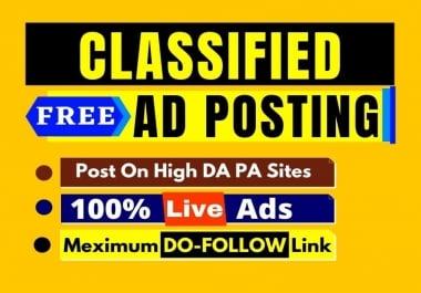 Post your ads on top rank classified ads posting site in USA,  UK,  Canada and Australia