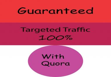 Guaranteed Niche Relavent Traffic With 50 Quora Answer