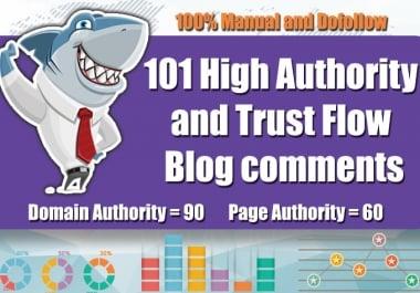 I will do 101 high quality dofollow blog comments backlink
