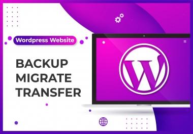 I will backup your WordPress website