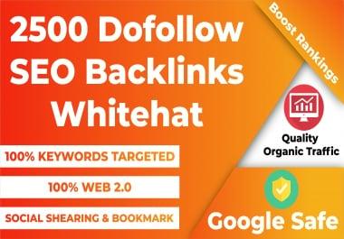2500 High Quality Keyword Targeted Dofollow Backlinks