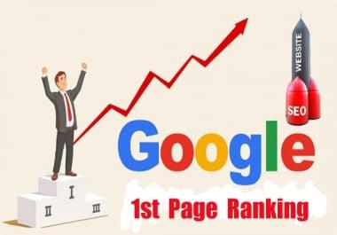 I will rank your website 1st page of google