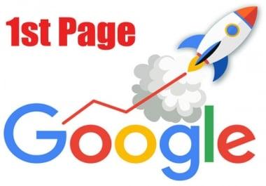 Rank your website on Google 1st page guaranteed