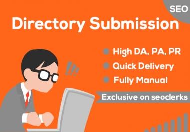 I will provide 100+ Powerfull High-Quality Directory Submission Low cost