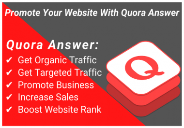 I will provide Niche Relevant 20+ HQ Quora Answer with unique article