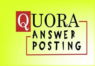 Promote your website by using 10 HQ Quora answers for targeted traffic