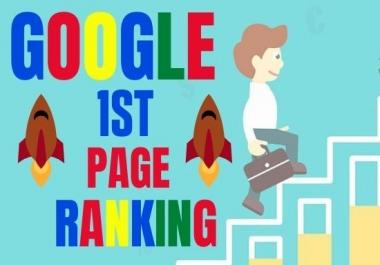 I will do SEO service to lift up your site on google 1st page
