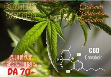 Remarkable Content Writing and Guest Posting Cannabis,  Marijuana,  and CBD High DA Website