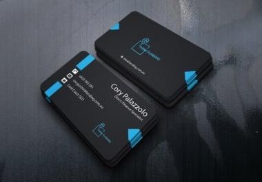 I will do 3 minimalist business card within 5 hours