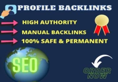 I will manually create 80 profile backlinks high da sites