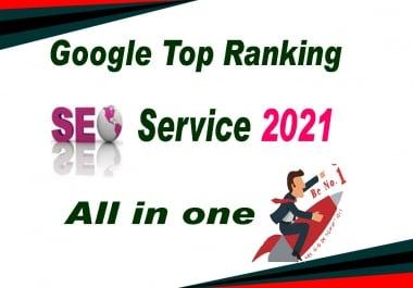 Rank Your Website on Google First Page, 30 Days SEO Backlinks 2021