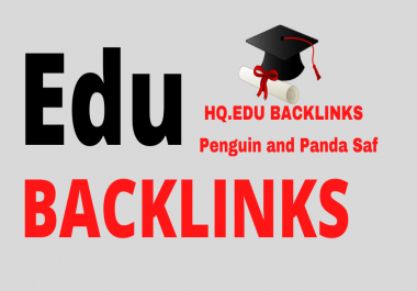 I will provide High-Quality 10 Edu gov backlinks